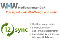 WMW Medienagentur GbR in Griesheim - Ihr Partner in den Bereichen neue Medien / Online Marketing, Werbung, Webhosting, Computer, PC Hilfe & Technik - Kommunikationslösung für Mobile Geräte - Termine, Kontakte, Notizen oder Aufgaben einfach Synchronisieren